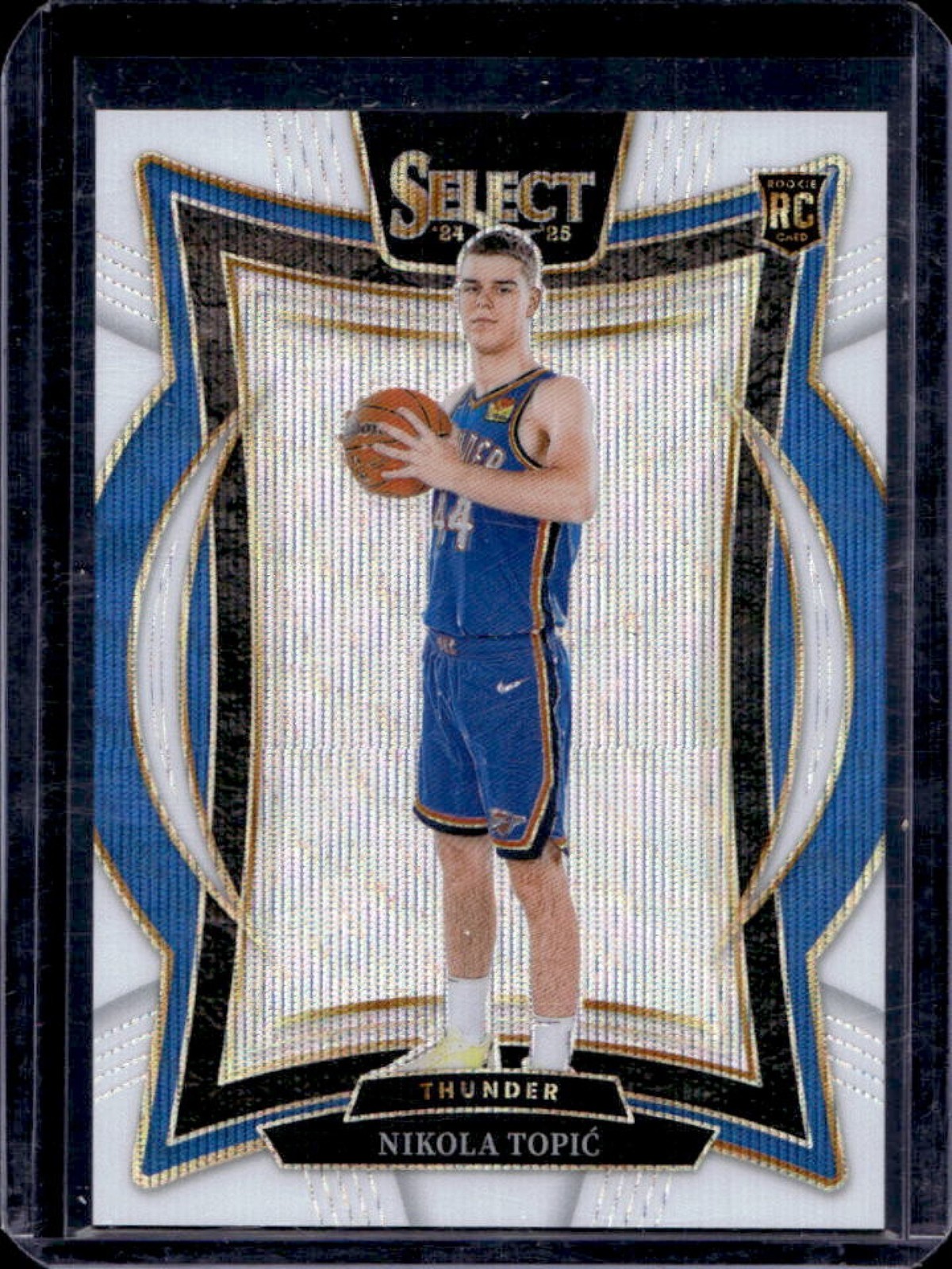 2024-25 Select Nikola Topic Concourse RC White Wave Prizm #10/99 Thunder