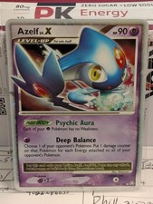  Pokemon AZELF LV.X Card LEGENDS AWAKENED Set 140/146  Rare Holo *Free Shipping*