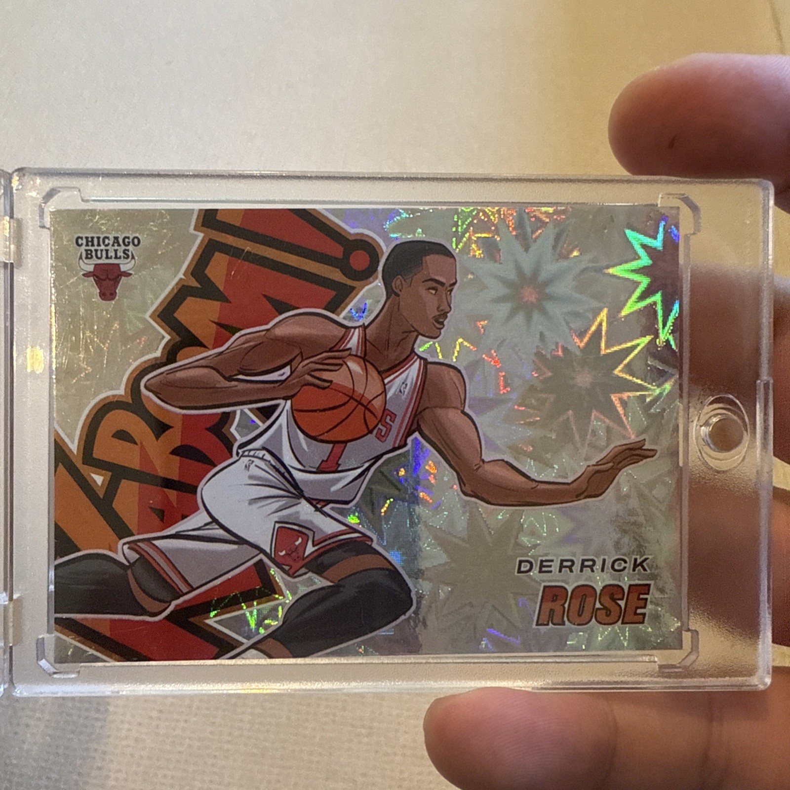2024-25 Panini Revolution Derrick Rose Kaboom Horizontal SSP Case Hit Bulls