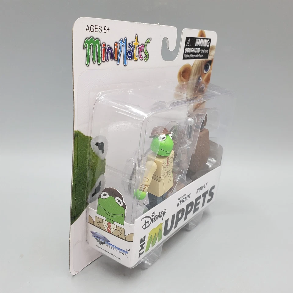 Figuras Rowlf and Reporter Kermit con micrófono Muppets Minimates Diamond Select Foto 3 de 4