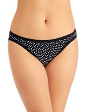 JENNI Women’s Lace Trim Bikini Underwear Whimsy Black Dot Pick Size