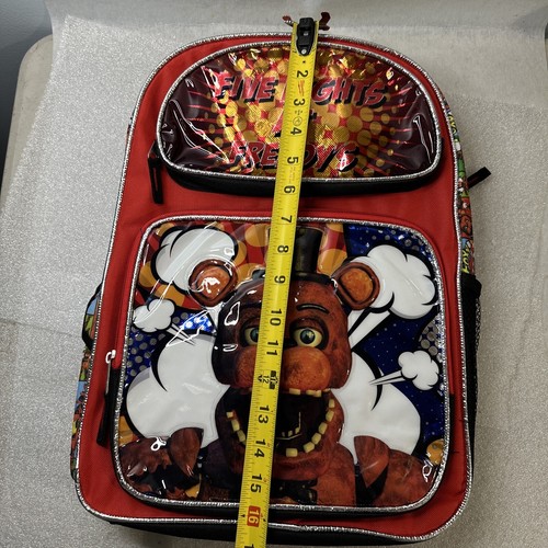 Five Nights at Freddy's School Backpack Book Bag w/side drink holder 16" NEW - Picture 9 of 10
