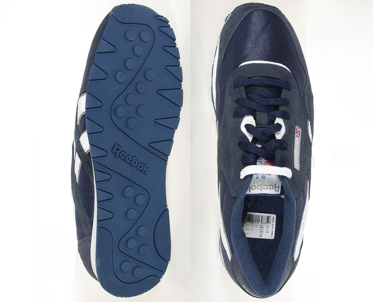 Reebok CL Nylon scarpe da ginnastica Classic Team navy/platinum sale 39749