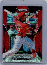 2019 Panini Prizm #281 Andrew McCutchen Red Mojo #/299