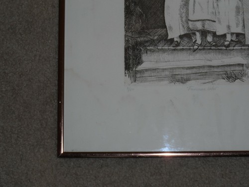 NANCY MELLODY BENTLEY SIGNIERTE ETCHING OF PEOPLE - Bild 3 von 12