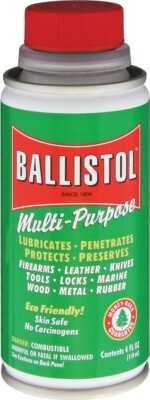 Ballistol 4 oz Cleaner/Lubricant Eco-Friendly Skin Safe Protects And Preserves