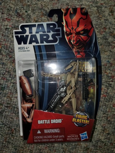 Star Wars Battle Droid Movie Heroes MH04 Hasbro Actionfigur Neu in OVP 2012 - Bild 1 von 3