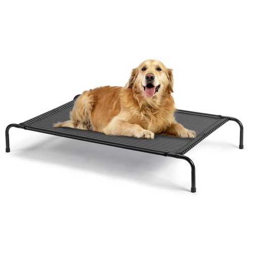 Pet Elevated Bed Textilene Mesh Fabric Dog 43"/50" Chew Proof Pet Cot In&Outdoor - Picture 2 of 23