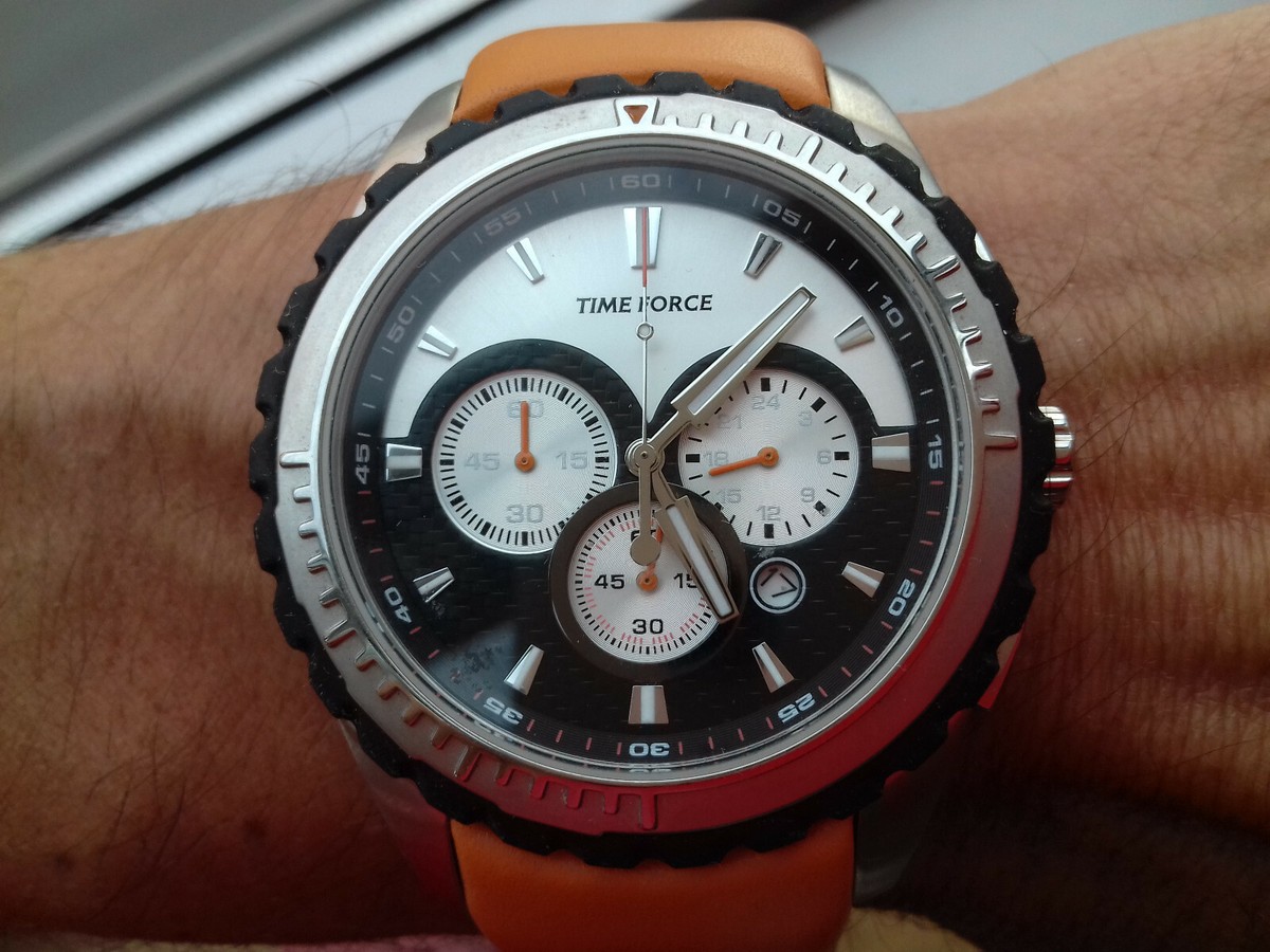 TIME FORCE VINTAGE COLLECTION CHRONOGRAPH TF2911M12 NOS WATCH MONTRE OROLOGIO eBay