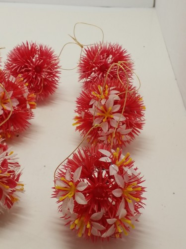 Adornos de Navidad Rosa MCM Bolas Florales Atómicas 12, Únicas, - Imagen 8 de 9