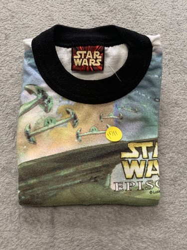 Vintage Star Wars Episode 1 T-Shirt Size Youth Sm (6-7) Multicolor Racer - Picture 13 of 13