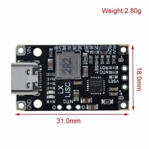 Type C USB Charging USB Boost Converters Support Fast Charging 2S/3S 15W Module - Zdjęcie 8 z 10