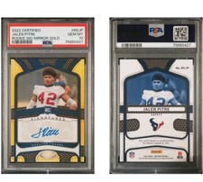 2022 Certified Jalen Pitre Rookie Signatures Auto Gold /25 #RS-JP Texans PSA 10