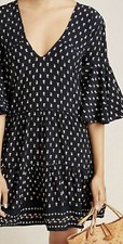 New $158 Anthropologie Faithfull the Brand FRESA TUNIC 4 Sm Blue Terrace Floral