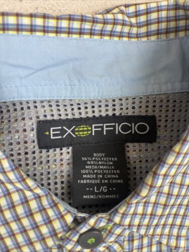 ExOfficio Adventure Maglia Manica Lunga Bottone a Scatto Anteriore Escursionismo Pesca Uomo L - Foto 2 di 12