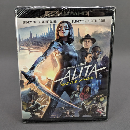 Alita: Battle Angel 4K Ultra HD UHD + 3D Blu-Ray 2019 NEW