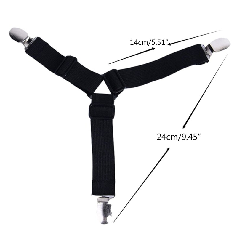 4 Pcs Adjustable Bed Sheet Clips Sofa Cover Grippers Holder Blanket Fasteners - Picture 8 of 15