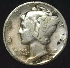 1940-P 10C Mercury Dime 90% Silver 21oas0331