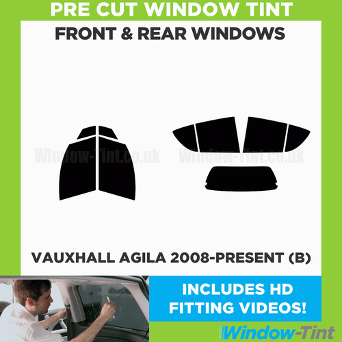 For Vauxhall Agila 2008-present (B) Full Pre Cut Window Tint Front & Rear Opel - Picture 2 of 10