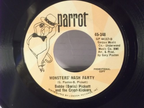 Bobby (Boris)Pickett,Garpax 44167,"Monster Mash"US,7"45,1967 PROMO, Novelty,MINT - Picture 2 of 2