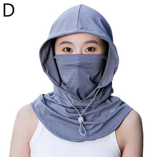 2025 full face neck protection integrated sun protection sun hat UV GX J2W4 - Imagen 25 de 26