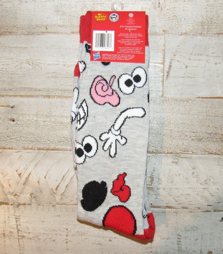 2 Pair Mr. Potato Head Socks Men's 6-12 NWT, Unisex Crew, Made by Hasbro Mister - Picture 2 of 4