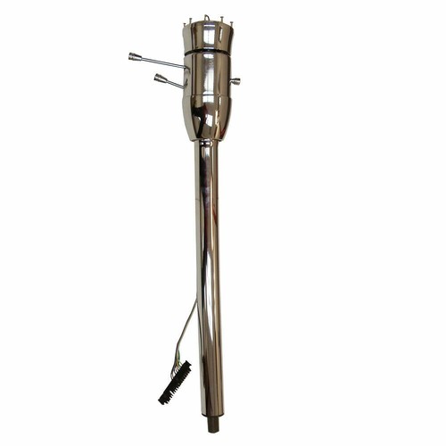 Chrome 32" Tilt Manual Steering Column w/ 14" Split Tri Spoke Steering Wheel Kit - Picture 3 of 12