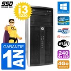 PC Tour HP Compaq Pro 6300 CMT Intel i3-3220 RAM 4Go SSD 240Go Windows 10 Wifi