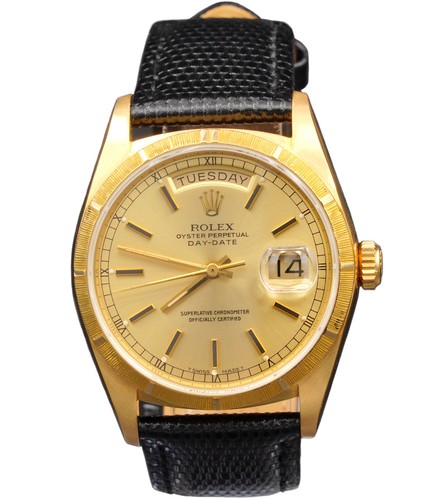 Reloj para hombre Rolex Day-Date oro amarillo 18K 18078 con esfera dorada champán - Imagen 2 de 8