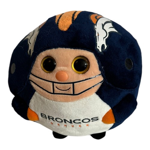 Ty Beanie Ballz NFL Denver Broncos Plush Stuffed Animal 7" Football Souvenir - Picture 5 of 15