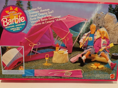 D4 MATTEL VINTAGE BARBIE OUTDOOR FUN FREIZEIT CAMPING SPAß AVENTURE 1992 OVP NEU - Bild 4 von 7