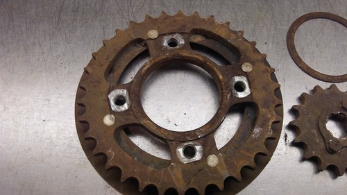 Honda CB360 1975 piñón delantero y trasero 75 CB 360 G2-8 - Imagen 2 de 6
