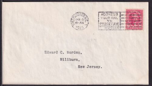 1923 Sc 561 9c Jefferson FDC Washington DC cancel to Worden CV $190 (1L - Picture 1 of 1