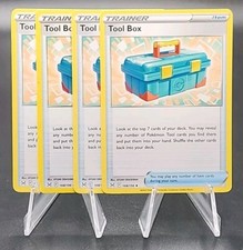 4x Tool Box 168/196 Sword & Shield Lost Origin - Pokemon TCG - Playset - NM
