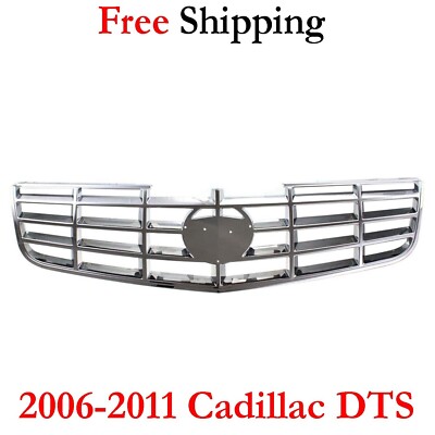 For 2006-2011 Cadillac DTS Grille Front Chrome Plastic GM1200594