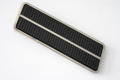 71-72 Chevy C10 Truck Deluxe Gas, Brake & Emergency Pedal Pads w/Stainless Trim - Bild 3 von 12