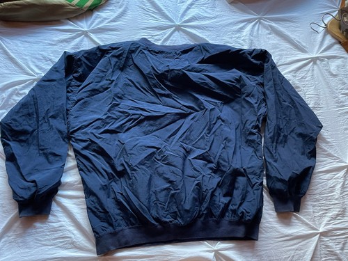 Michigan Windbreaker Men's XL Pullover Jacket Navy Vintage - Picture 2 of 7