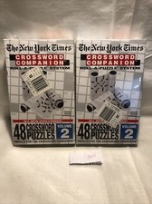 Lot Of 2 Crossword Companion Vol 2 New York Times Roll A Puzzle Lot Set Refill