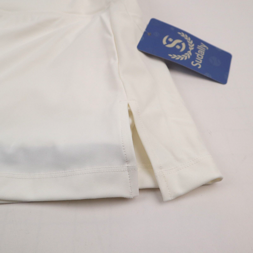Women's Athletic Pleated Tennis Skirts Shorts with Pockets High Waisted White M - Picture 7 of 17