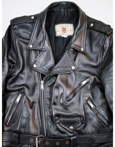 Vintage 90er Classic Brando Perecto Leder Motorrad Biker Jacke Punk Rock XL - Bild 17 von 19