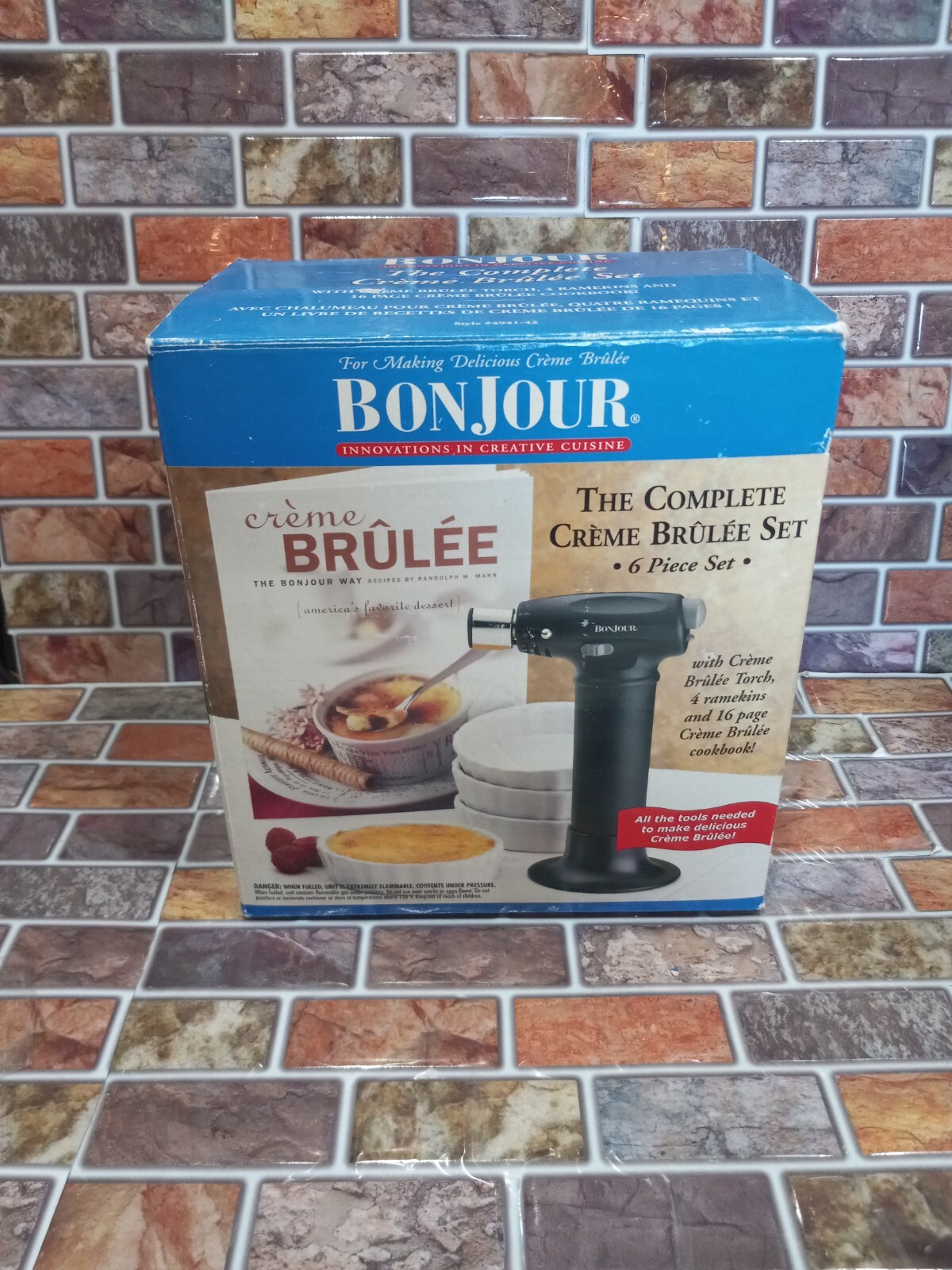 Bonjour Chef's Creme Brulee Torch & 4 Ramekins New Open Box eBay