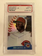 2000 Finest Ken Griffey Jr Portrait Refractor #146 PSA 9