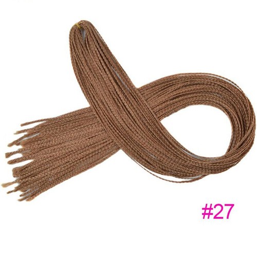 28" Thin Senegalese Box Braid Hair Crochet Micro Twist Synthetic Hair Extension - Picture 31 of 34