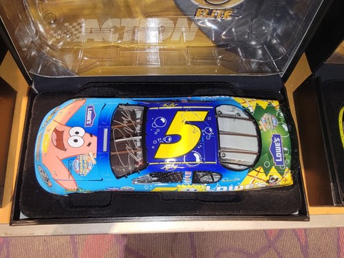 2004 Autographed Kyle Busch #5 Lowes/Spongebob 1/24 ELITE Monte Carlo - Picture 3 of 5
