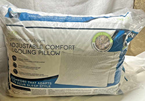 PureLUX Gel Espuma con Memoria Ajustable Almohada Confort Queen Paquete de 2 - Imagen 1 de 4