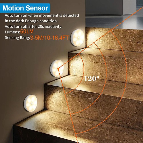 LED Nachtlicht Bewegungsmelder PIR Sensor Treppenlicht Wandleuchte Nachtlampe DE - Bild 7 von 13