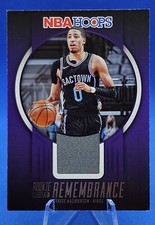 🔥🔥Tyrese Haliburton 2023-24 NBA Hoops Rookie Remembrance Insert Memorabilia