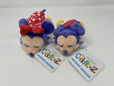 Disney Store Minnie  Mickey Mouse Cuddleez Plush Mini 6'' Set NEW WITH TAG