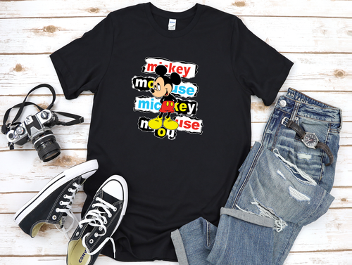 T-Shirt Mickey Mouse Disney Figuren kurzarmig Männer G012 - Bild 5 von 5