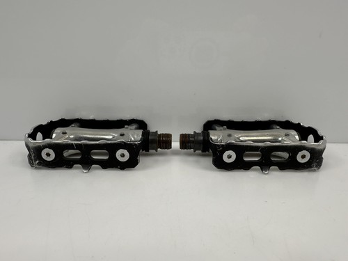 Vintage Shimano Deore XT PD-M731 MTB Pedals Set 9/16” Black Silver Japan  - Picture 5 of 7